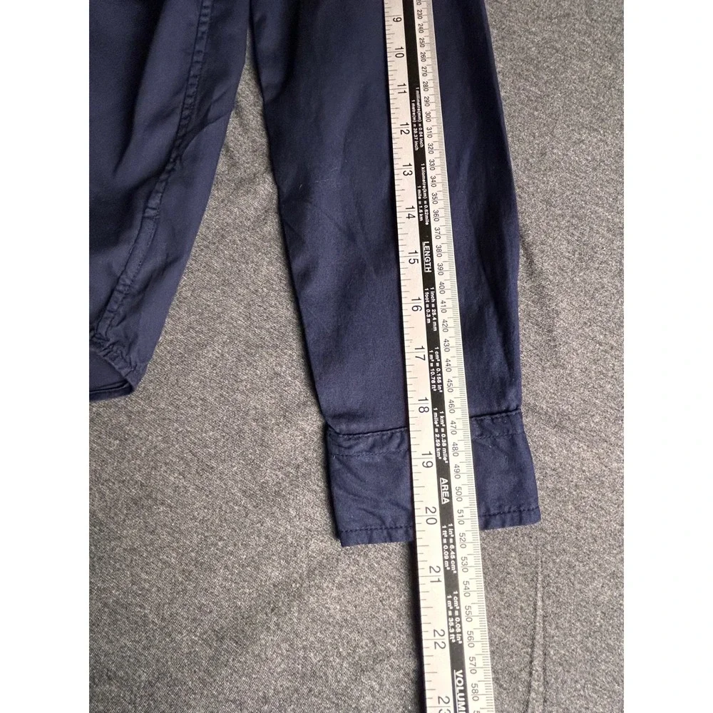 Kids Ralph Lauren Navy Blue Button Down Long Sleeve Shirt Size‎ M 10-12